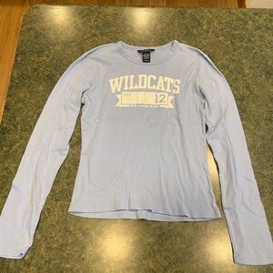 Abercrombie vintage Wildcats long sleeve shirt size L